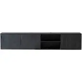 Giga Meubel Zwevend Tv-meubel Zen Zwart 200cm 3-deurs