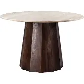 Giga Meubel Eettafel Lucio Bruin Travertin 150cm
