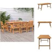 vidaXL Tuintafel 200x90x75 cm, massief acaciahout - Tuintafels