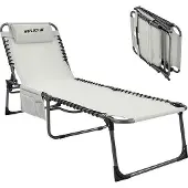 Famanu ligstoel voor tuin, terras en balkon - inklapbaar, ergonomisch