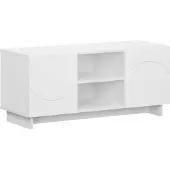 vidaXL Tv-meubel 90 x 34,5 x 40 cm Wit Bewerkt hout