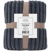 Ceruzo Fleece Deken 150x200 cm – Antraciet –Donker Grijs - Zacht – Woondeken