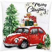 Clayre & Eef Sierkussen 45x45 cm Beige Polyester Kerst