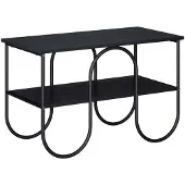 vidaXL TV-meubel 80 x 40 x 50 cm Zwart eiken Bewerkt hout