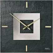 AMS Wandklok Leisteen- Aluminium 9525
