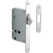 Formani Basics LBLSDA schuifdeurslot afgerond - mat RVS