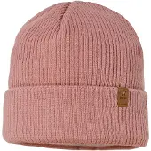 Maximo - Kid's Rippen Mütze m. Umschlag - Muts 53 cm, roze