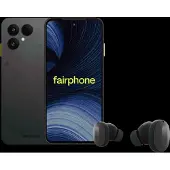 Fairphone 6+ 256GB Zwart 5G + Fairbuds Wireless Zwart