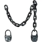 Boland Schakelketting met slot (zwart)