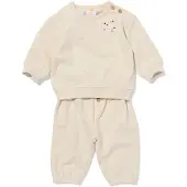 HEMA Babykledingset sweatstof ganzen ecru (ecru)