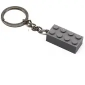 LEGO Sleutelhanger – Grijs Bouwblokje – Iconisch Bricks Design – Perfect Cadeau voor Bouwliefhebbers