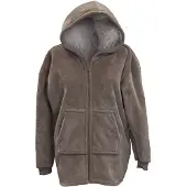 Unique living Ruby - Fleecevest met capuchon - Taupe