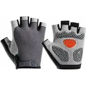 CLOUDY - Fietshandschoenen - Wielrenhandschoenen - Grijs- Maat M