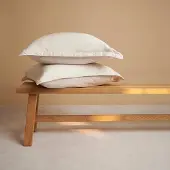 Coco & Cici - TENCEL - Twill Kussensloop Beige - 1 kussensloop 40x80