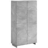vidaXL Highboard Betongrijs 79 x 41 x 151 cm Bewerkt hout