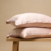 Coco & Cici - Eco Bamboe Kussensloop Powder peach - 1 kussensloop 50x75