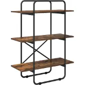 vidaXL Boekenplank 3-laags 80 x 35 x 105 cm PB Gerookt eiken