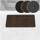 ANRO Deurmat Mischa Bruin 80x40cm – Schoonloopmat Antislip Rubber