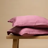 Coco & Cici - TENCEL Twill Kussensloop Dusty Rose - 1 kussensloop 60x70