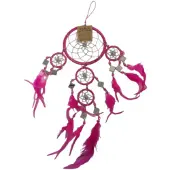 Ruben Robijn Dromenvanger - Spiegel -11cm - Roze - Dreamcatcher