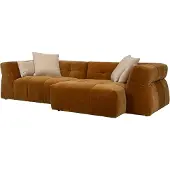 Dutchbone Bank Hodge Sofa With Chaise Longue Right Ochre