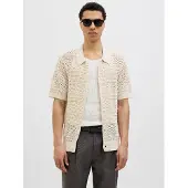 Jack & Jones Premium Gebreid vest 'JPRBluwilmer' natuurwit