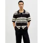 Jack & jones Premium Gebreid vest 'JPRBluwilmer' grijs / olijfgroen / zwart / natuurwit