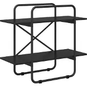 vidaXL Boekenplank 2-laags 60 x 35 x 70 cm PB Zwart eiken