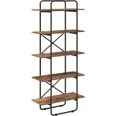 vidaXL Boekenplank 5-laags 60 x 35 x 175,5 cm PB Eikenhout