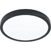 Eglo Slimme plafondlamp Fueva 6-Z, dimbaar, zwart, Woon-/ Eetkamer, Kunststof, Modern, Slimme plafondlamp