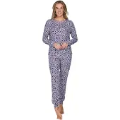 Pastunette Pyjama 'Purple Pebbles' grijs / lila