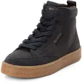 Tamaris dames leren enkellaarsjes 1-25203-45-805 Laarzen Leren gevoerd Blauw