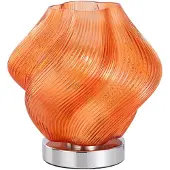 Eglo Tafellamp Meliciano, geel / oranje, Woon-/ Eetkamer, Glas, Tafellamp