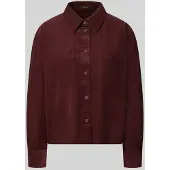 Opus Regular fit blouse met lange mouwen van puur katoen model 'Fronna'
