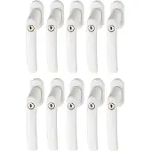 ABUS Afsluitbare raamgreep FG200 AB208 gl. - wit - set van 10