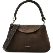 Coccinelle Leren handtas schoudertas Tiggy Suede Bim Handbag Fango / Fango donkergroen
