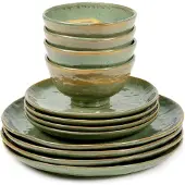 Serax - Pascale Naessens Pure - Serviesset - Zeegroen - 12 stuks