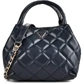 GUESS schoudertas Juliet Mini Satchel Midnight donkerblauw