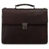 Jost Glasgow Aktentas RFID-bescherming Leder 40 cm Laptopvak bruin