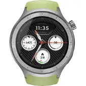 Motorola Moto Watch 3, 6,3 cm (1,43 inch), OLED, 47 mm, digitaal, touchscreen, zilver, GPS