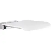 Smedbo Douchekruk Living 44 cm Plexiglas Glans Wit