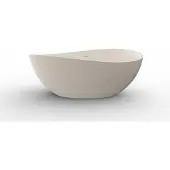 Wiesbaden Vrijstaand ligbad waive ovaal 160x95 cm solid surface beige