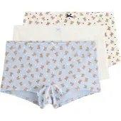 Lindex Onderbroek blauw / bruin / wit