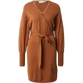 Vila Gebreide jurk 'VIRICKY' cognac