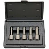 Kippers Rijssen 1/2" Spiraal doppenset, 5dlg, ext.
