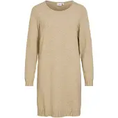 Vila Gebreide jurk 'RIL ' beige