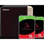 Qnap TS-464-8G + Seagate Ironwolf 12TB Duo Pack