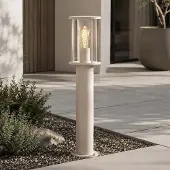LumenXL Staande buitenlamp Penn met helder glas - beige