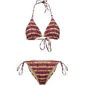 Trendyol Bikini kastanjebruin / lichtgeel / zwart / wit
