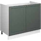 Vicco Wastafelkast Fame-Line Groen-Goud Landhuis/Wit 100 cm zonder werkblad, Model 61590